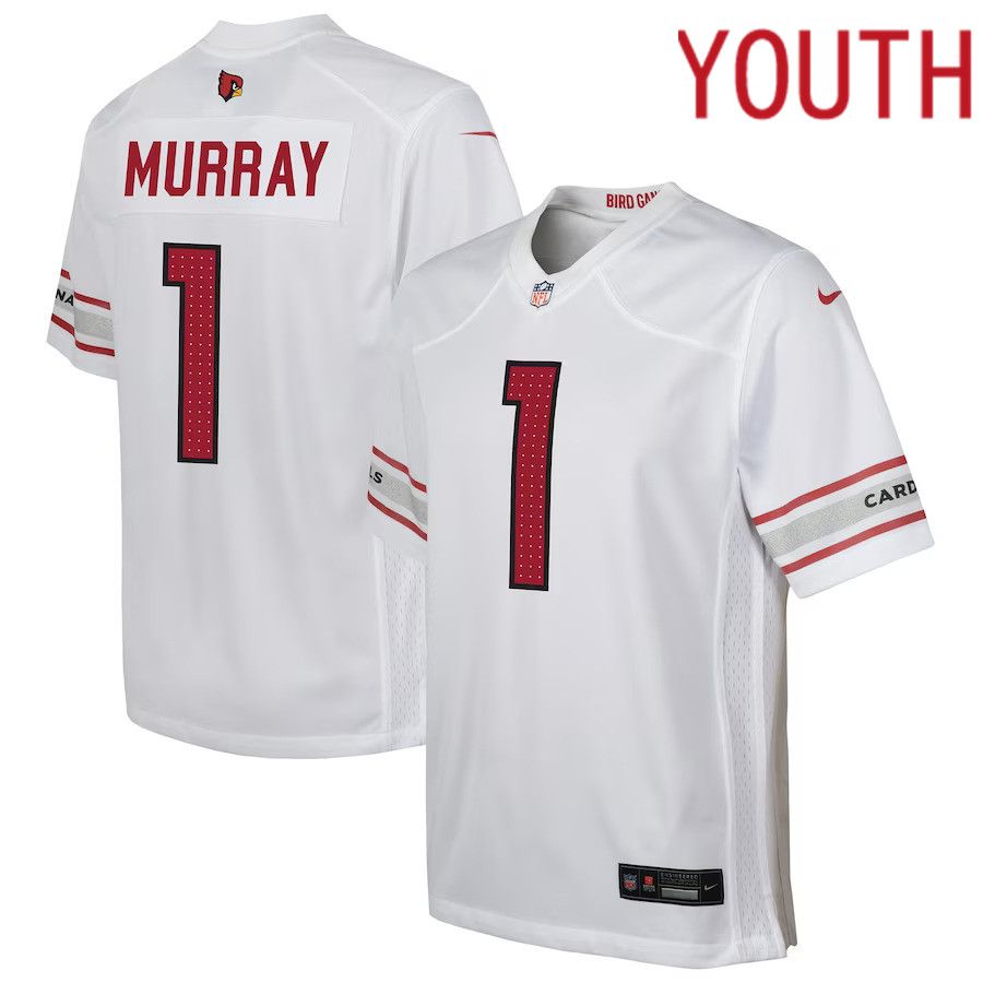 Youth Arizona Cardinals #1 Kyler Murray Nike White Game Player NFL Jersey->youth nfl jersey->Youth Jersey
